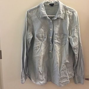J. Crew Chambray Pullover Shirt