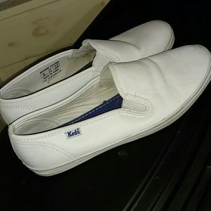 White Leather Keds