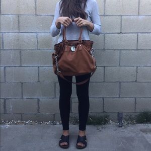 Leather camel Michael Kors original bag