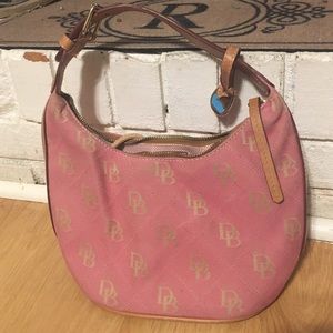 Small pink Dooney and Burke handbag