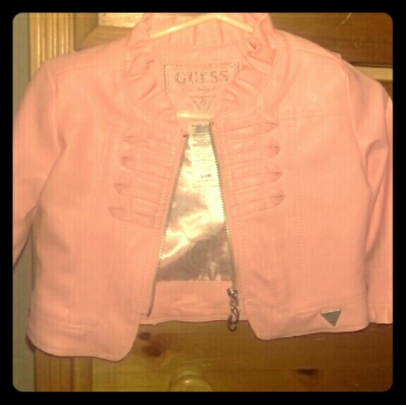 baby girl pink leather jacket