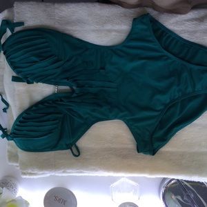 Fashionable teal bikini