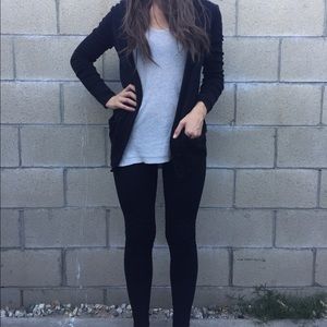 Black knitted loft sweater cardigan