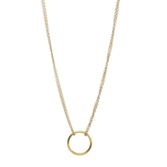  karma dainty gold pendant necklace - Picture 2 of 5