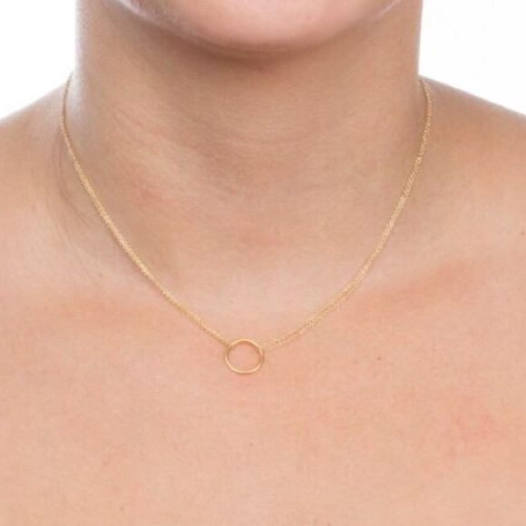  karma dainty gold pendant necklace - Picture 3 of 5