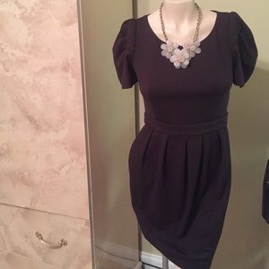 👗XXI BROWN COTTON DRESS SIZE S/P REG. 4👗