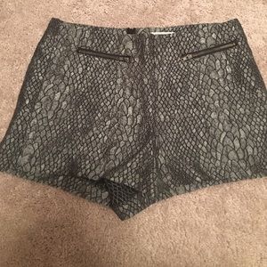 SOLD❌Printed, metallic shorts❌