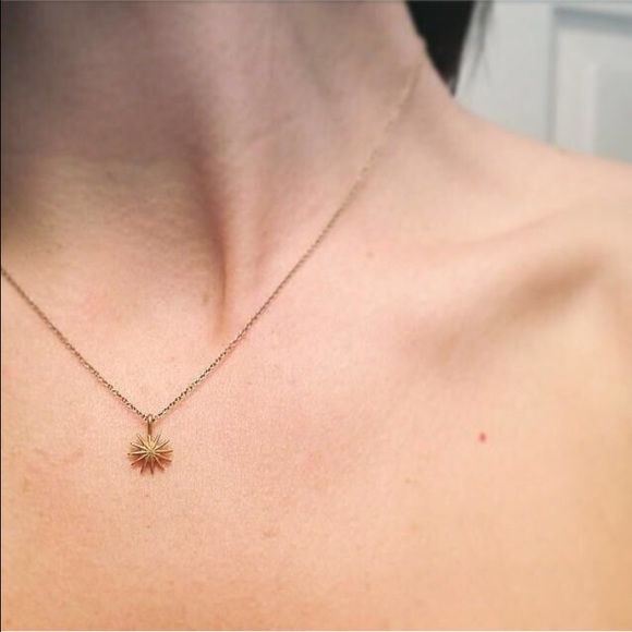 ✨ Starburst Chain Gold Dainty Necklace pendant - Picture 5 of 6