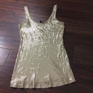 Gold tank top