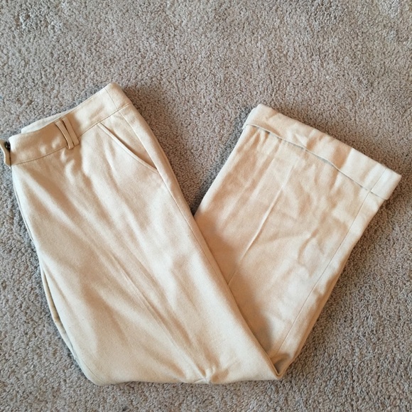 Wool Cream Slacks