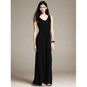 Banana Republic long black dress worn once