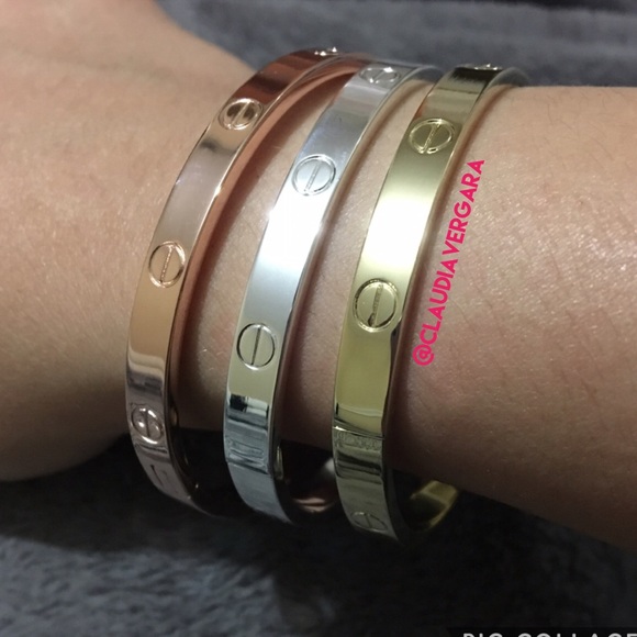 18K GP Love Screw Bracelet - Picture 5 of 6