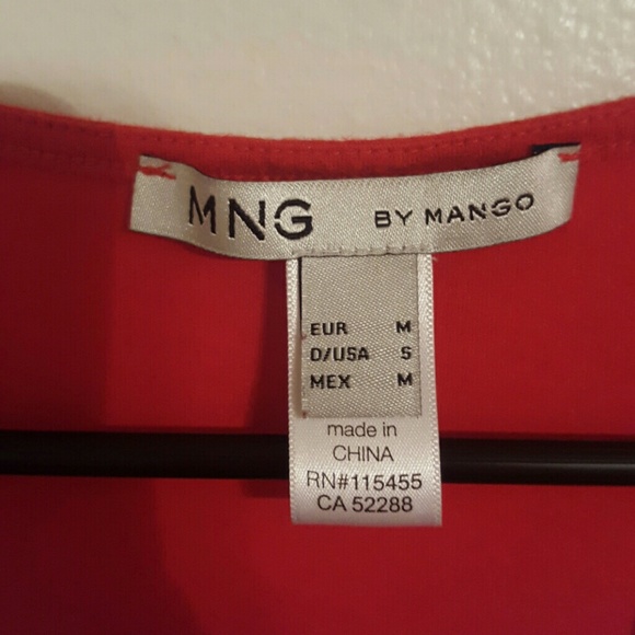 Textures MNG by Mango red tank top - Picture 4 of 4