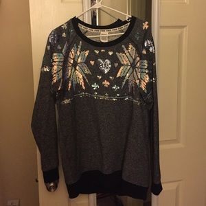 Snowflakes/ christmas sequin crew