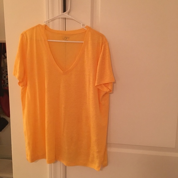 Yellow Linen top
