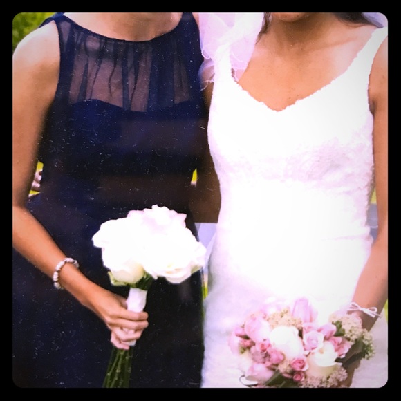 Alfred Angelo navy blue cocktail/prom dress