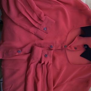 Fashionable Black and Pink Top