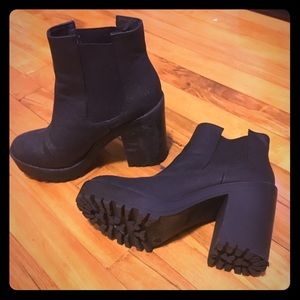 High street Black platform boots