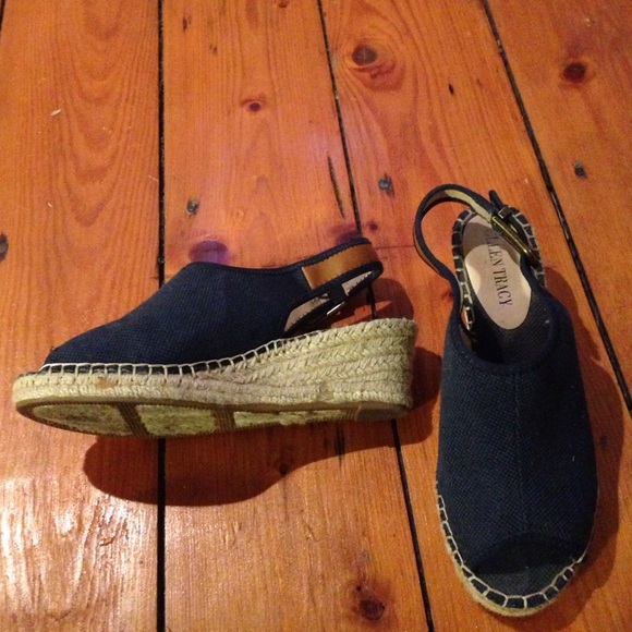 Blue espadrilles