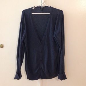 H&M navy cardigan