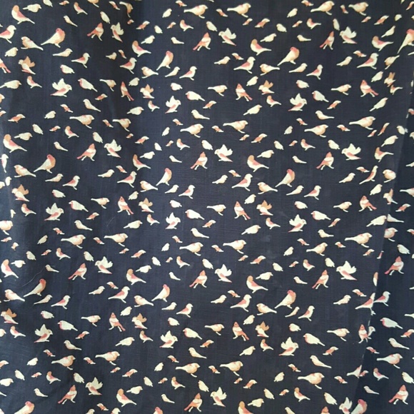 Navy Blue button down tank top - Picture 3 of 4