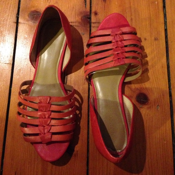 Red Franco Sarto sandals