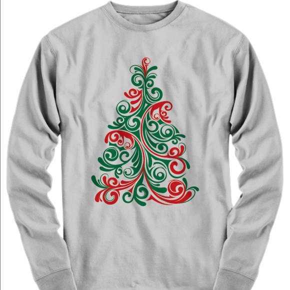 Grey Long Sleeved 100% Cotton Christmas Shirt