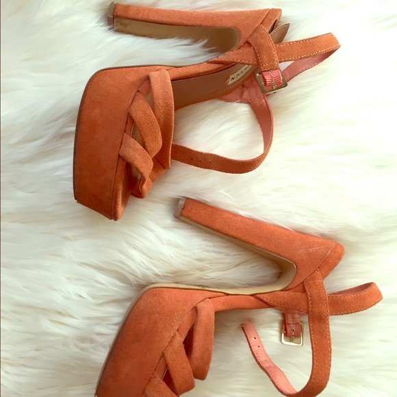Coral Suede Steve Madden Heels