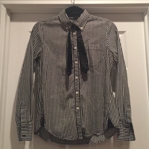 BDG Plaid Button Down Top