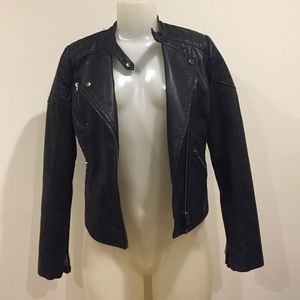 Topshop faux leather jacket