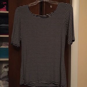 Bundle of striped shirt and polka dot dress