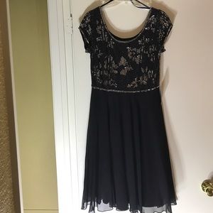 Black sequin dress by JKARA