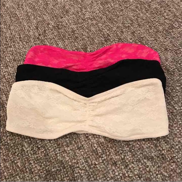 Set of 3 Victoria Secret PINK bandeaus