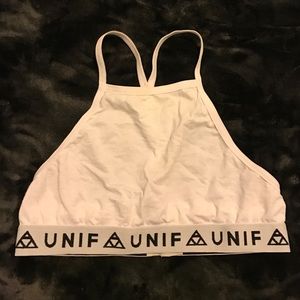 UNIF Sportie Bra in White