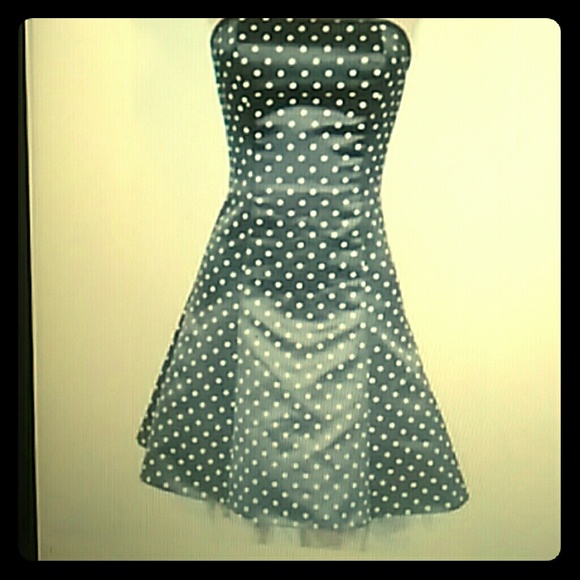 Jessica McClintock for Gunne Sax polka pinup dress