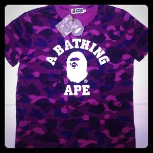 A Bathing Ape 'Bape' Camo T- Shirt