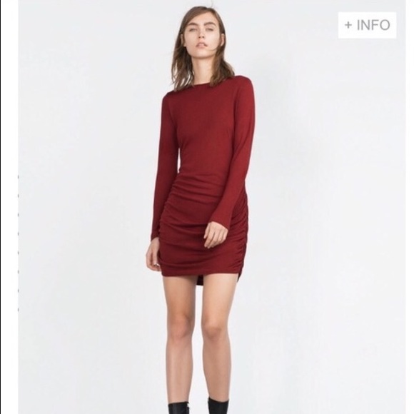 Zara Dress with Side Gathering