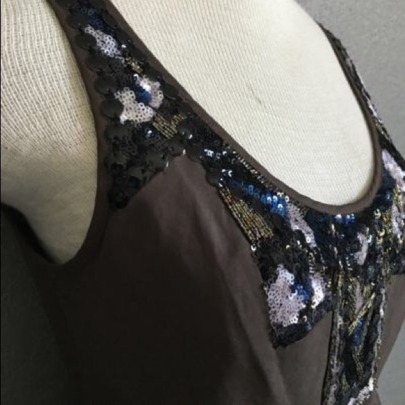 All Saint Waxed Cotton Embellished Dress - Picture 1 of 3