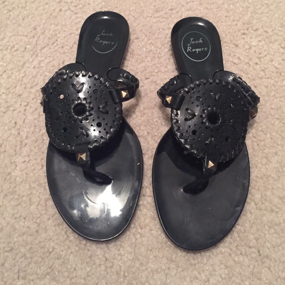 Black Jelly Jack Rogers