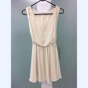 Nordstrom Chiffon Cream Dress Lush