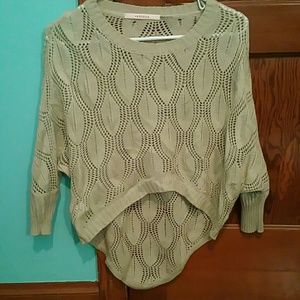Hi-lo knit sweater