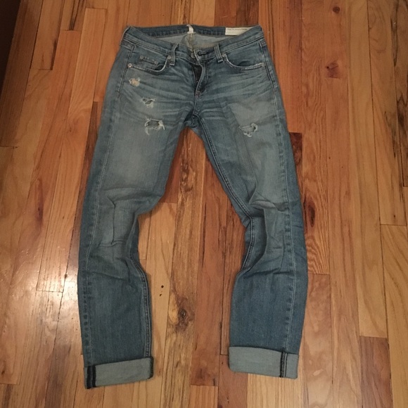 Rag and Bone distressed boyfriend jeans
