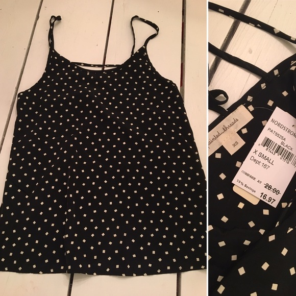 Cute black and white tank