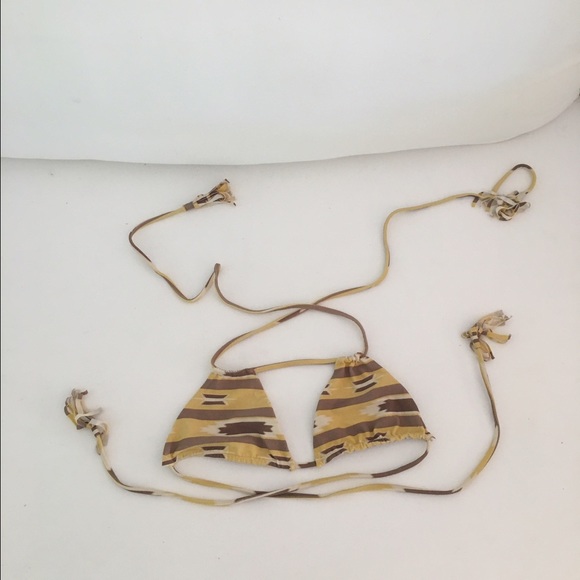 Acacia Choctaw triangle bikini top, size small