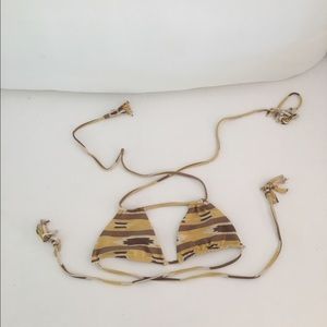 Acacia Choctaw triangle bikini top, size small