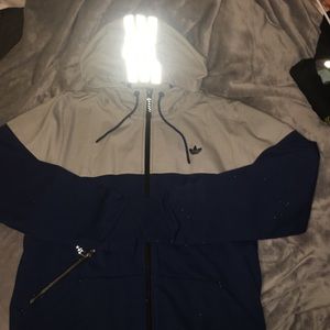 Adidas Men's Sport Luxe Woven Zip Hoodie