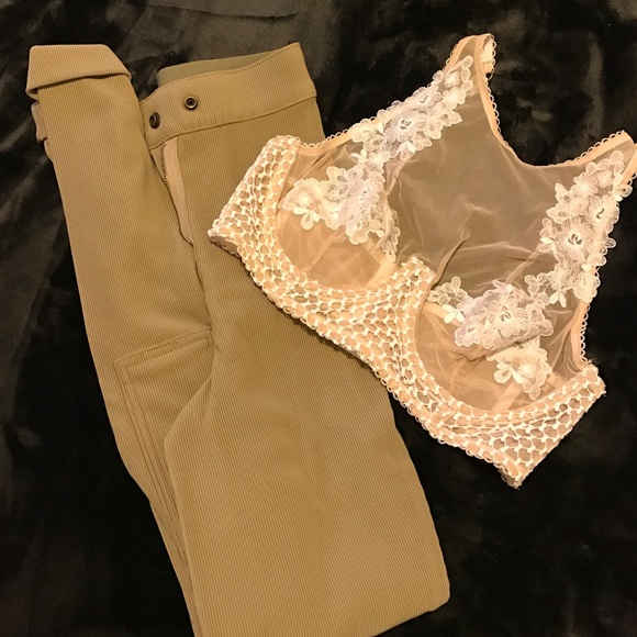 American Apparel Taupe Riding Pants