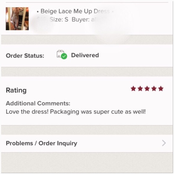 • Beige Lace Me Up Dress • - Picture 5 of 5