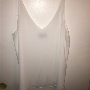 White Topshop tank top