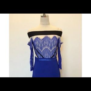 SP inspired strapless cocktail dress